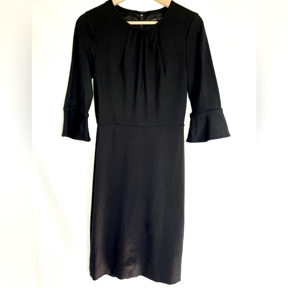 J Crew black sheath dress with bell sleeves, 2